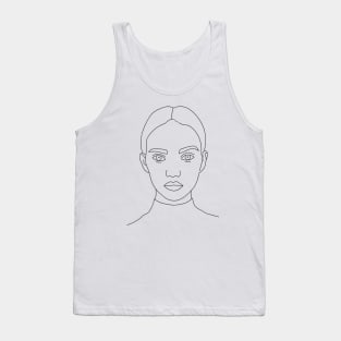 Line Drawing Portrait II Tank Top